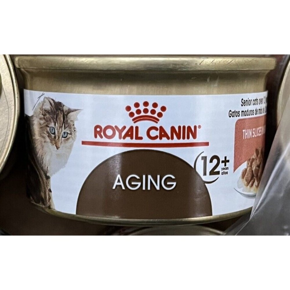 Royal Canin Feline Aging 12+ Thin Slices In Gravy 3.0 Ounce Can x 24 Cans